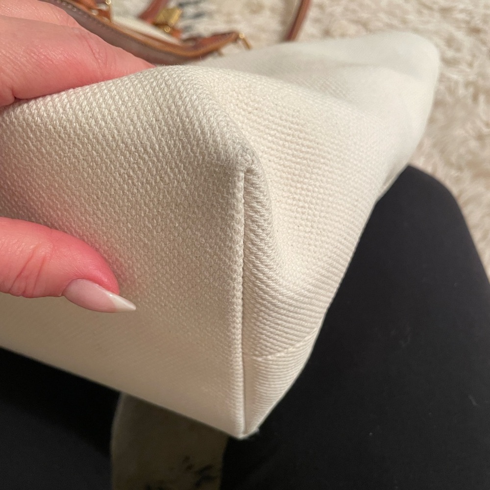 Celine Cream and Brown Tote Bag - Picture 7 of 13